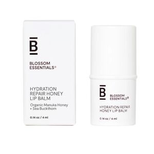Blossom Essentials Organic Hydration Repair Honey Lip Balm, 4ml, NIB